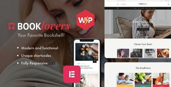 Booklovers v2.13 – Publishing House & Book Store WordPress Theme + RTL