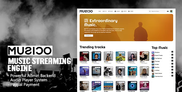 MUSICO v4.0 – Music Streaming Engine