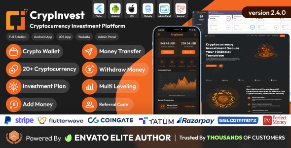 CrypInvest v2.4.0（已汉化） – Cryptocurrency Investment Platform Full Solution