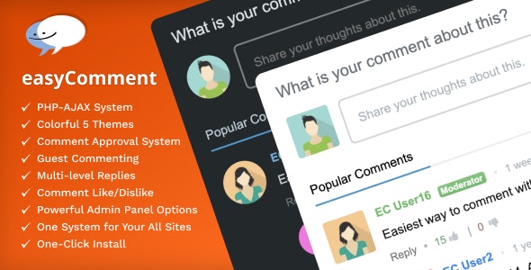 easyComment v3.0.0 – PHP Comment Script