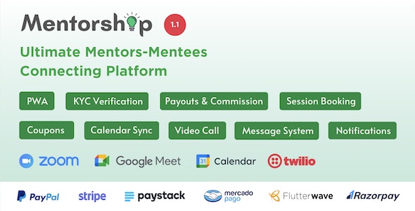 Mentorship v1.1 – Ultimate Mentors Mentees Connecting Platform