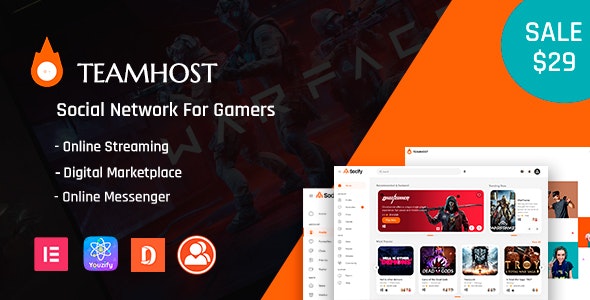 TeamHost v1.3.3 – Gaming Community & Digital Marketplace