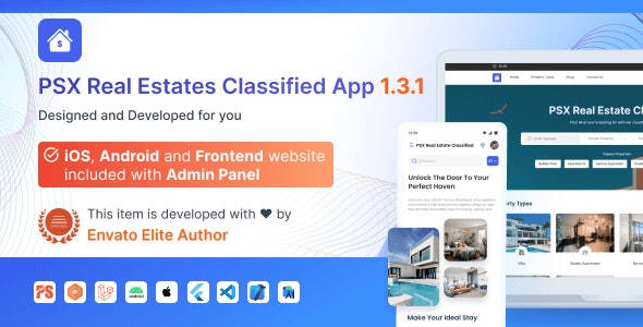 Classified For RealEstates v1.3.1.1 – Classified App with Frontend and Admin Panel