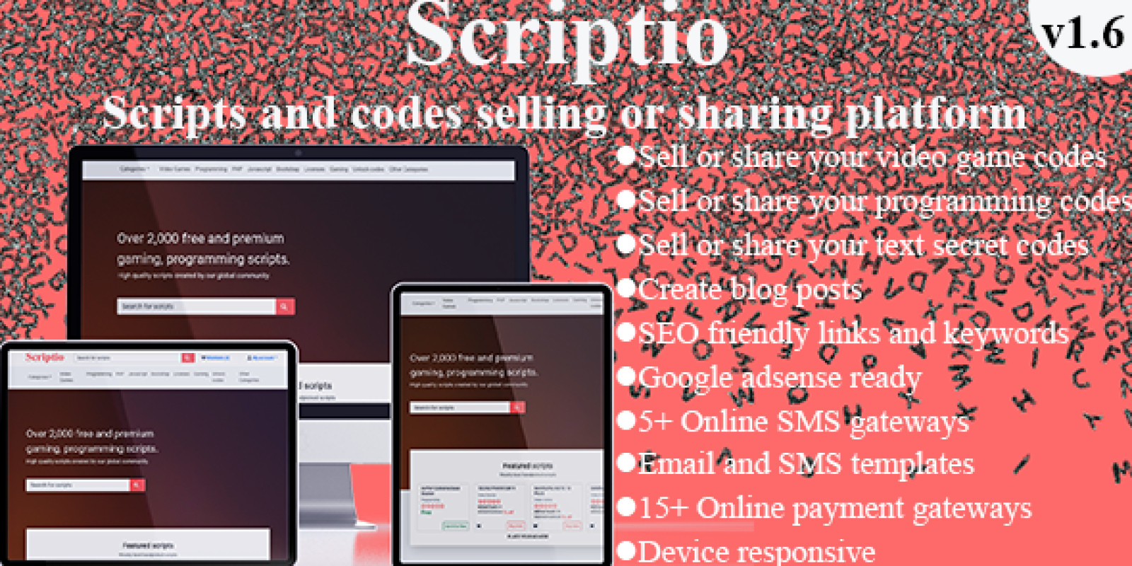 Scriptio v1.6 – 脚本销售平台