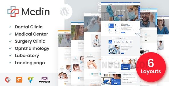 Medin v1.8.4 – 医疗中心 WordPress 主题