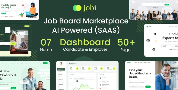 Jobi v1.6 – 求职市场 | AI 驱动 (SAAS)