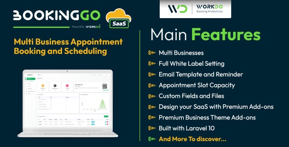 Bookinggo Saas V4.0 – Multi Business Appointment Booking And Scheduling