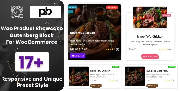 WooCommerce Product Showcase Gutenberg Block v1.0.0