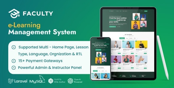 Faculty Lms V1.5.0（已汉化95%） – Learning Management System | Ai Powered Saas