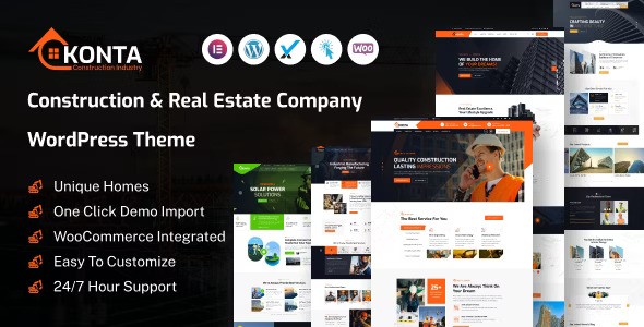 Konta v1.0.0 – Construction and Real Estate Company WordPress Theme