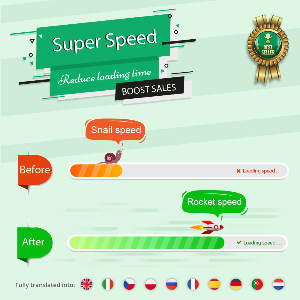 Super Speed v1.9.1 – Incredibly Fast – Webp, Cache & Seo