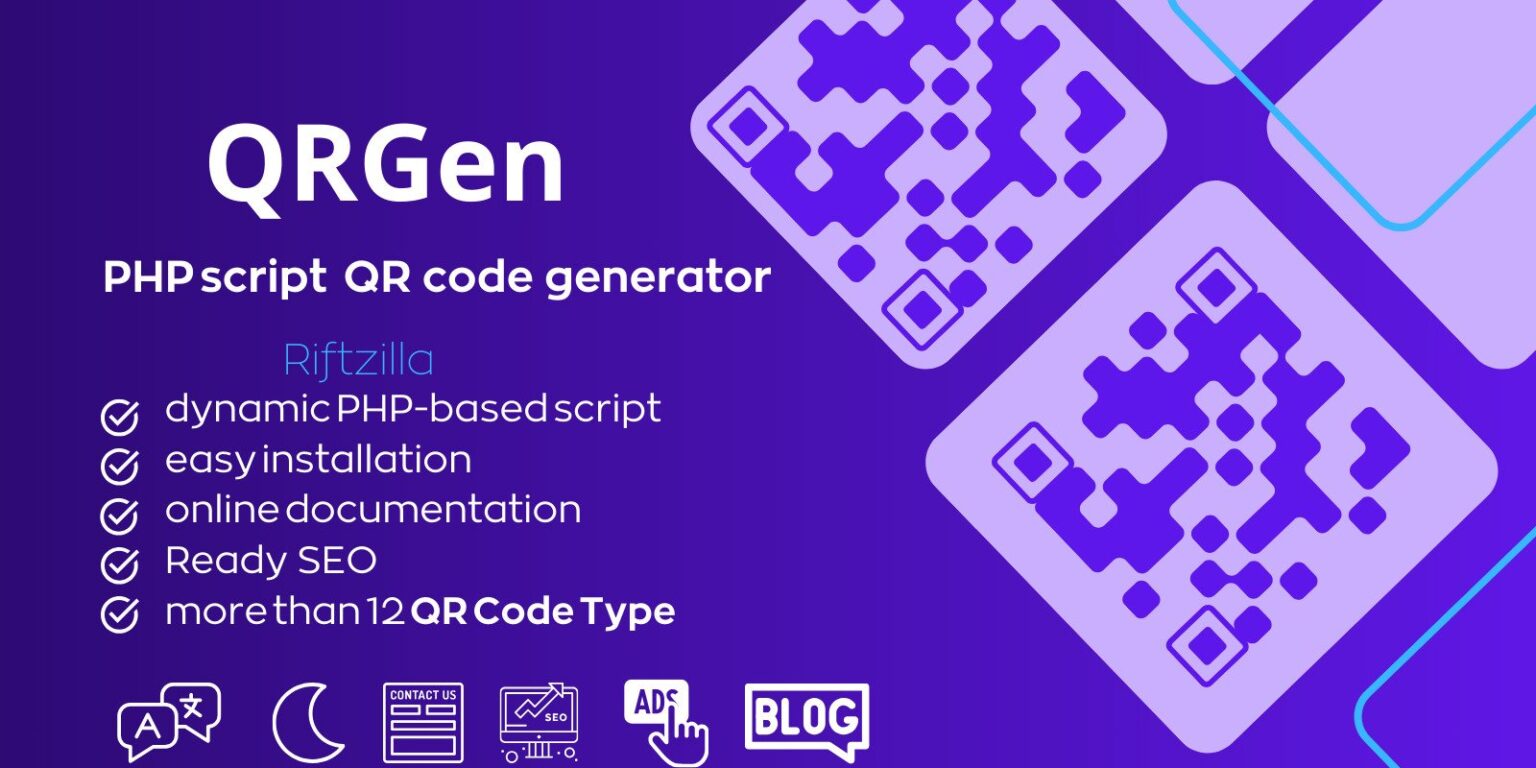 QRGen v1.0 – 强大的 PHP QR 码生成器