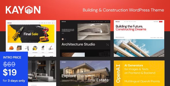 Kayon v1.0 – Building & Construction WordPress Theme