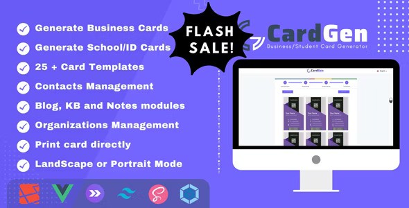 CardGen v3.6.4 – Business or ID Card Generator