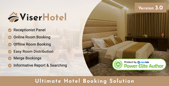 ViserHotel v2.0 – Ultimate Hotel Booking Solution