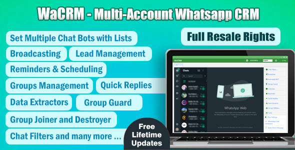 WaCRM v3.0 – Multi-Account WhatsApp CRM