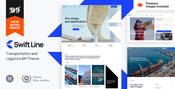 SwiftLine v1.0 – Transportation Logistics WordPress Theme