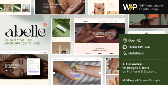 Abelle v1.17 – Beauty Salon Elementor WordPress Theme