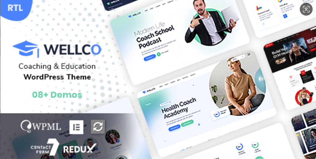 Wellco v1.0.5 – 辅导和在线课程 WordPress 主题