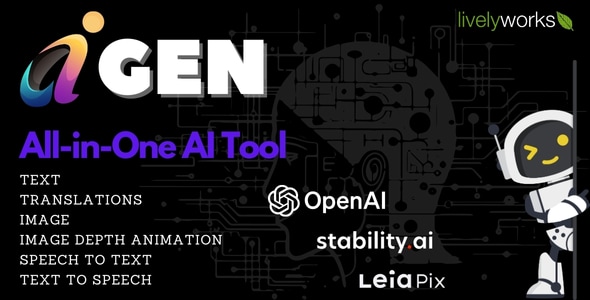 AiGen – All-in-One AI Generation Tool – Artificial Intelligence v1.1.5 Extended