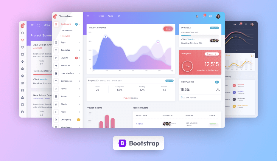 Chameleon Dashboard PRO – Bootstrap v1.2