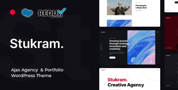 Stukram v6.0.5 – AJAX 代理和作品集 WordPress 主题