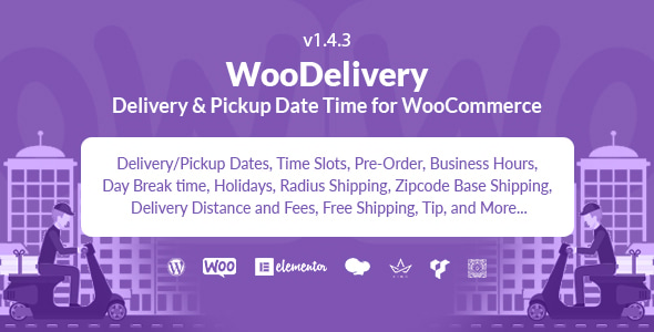 WooDelivery v1.4.3 – Delivery & Pickup Date Time for WooCommerce