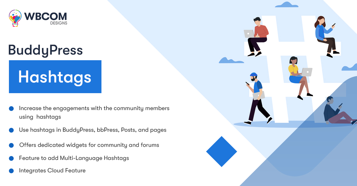 Wbcom Designs – BuddyPress Hashtags v3.2.0