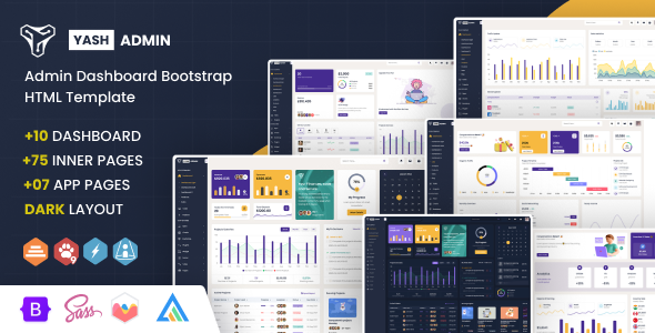 YashAdmin v3.0 – 管理仪表板 Bootstrap HTML 模板