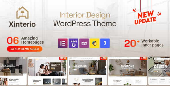 Xinterio v4.0 – Interior Design WordPress Theme + RTL