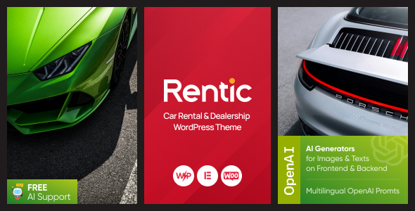 Rentic v1.0 – 汽车租赁和经销商 WordPress 主题