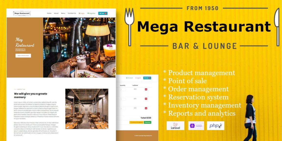 Mega Restaurant v1.0 – Restaurant management system