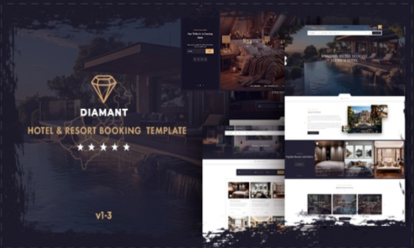 Diamant – 酒店和度假村预订模板 v1.3